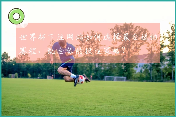 世界杯下注网站如何选择最合适的赛程，配合你的投注策略？